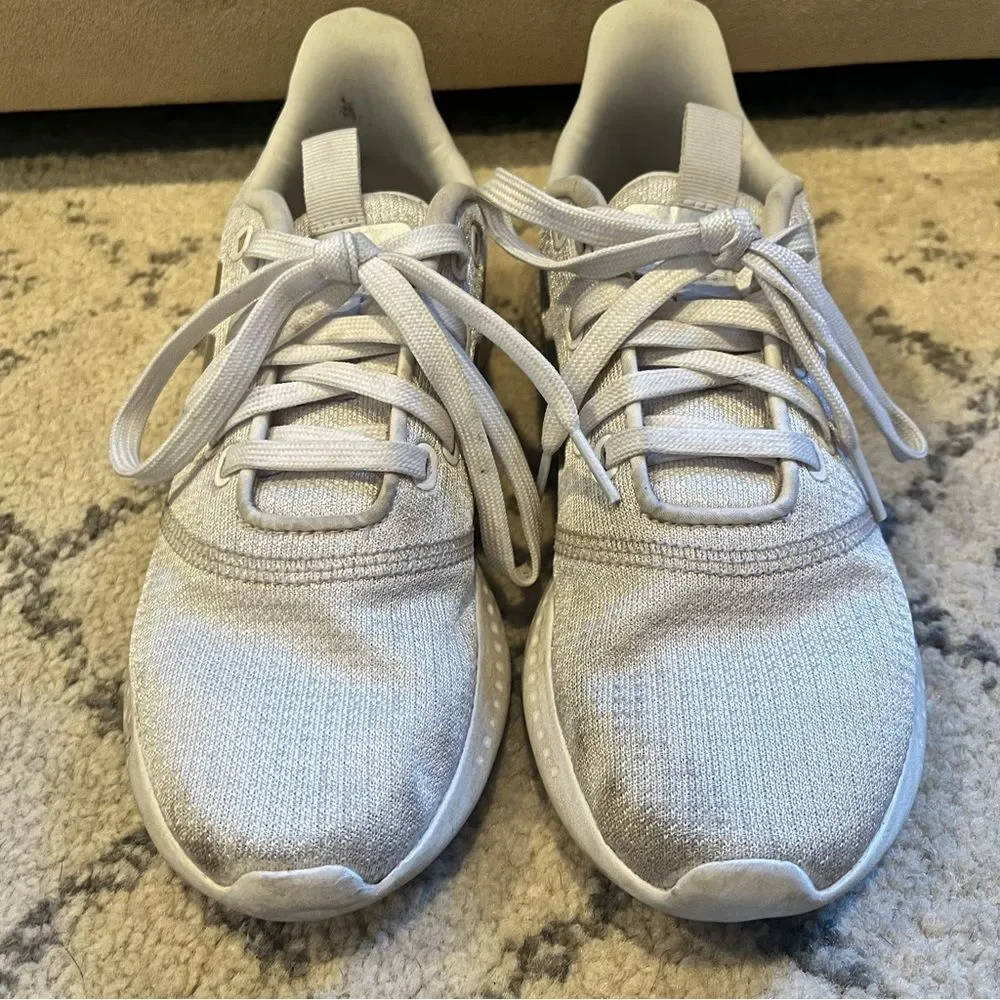 Adidas Puremotion Running Shoe Cloud White/Silver Metallic/Grey Two FW3264 Sz 6